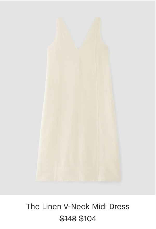 [IMAGE]The Linen V-Neck Midi Dress