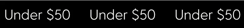Under $50