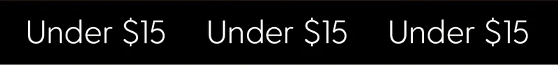 Under $15