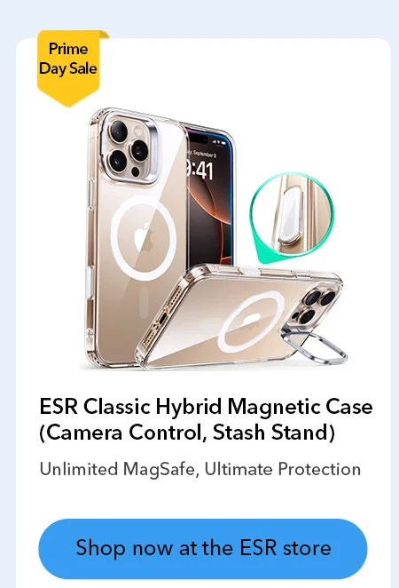 ESR Classic Hybrid Magnetic Case (Camera Control, Stash Stand)