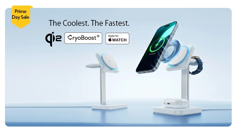 ESR Qi2 3-in-1 Wireless Charging Station with CryoBoost®