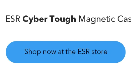 ESR Cyber Tough Magnetic Case (Camera Control, Stash Stand)