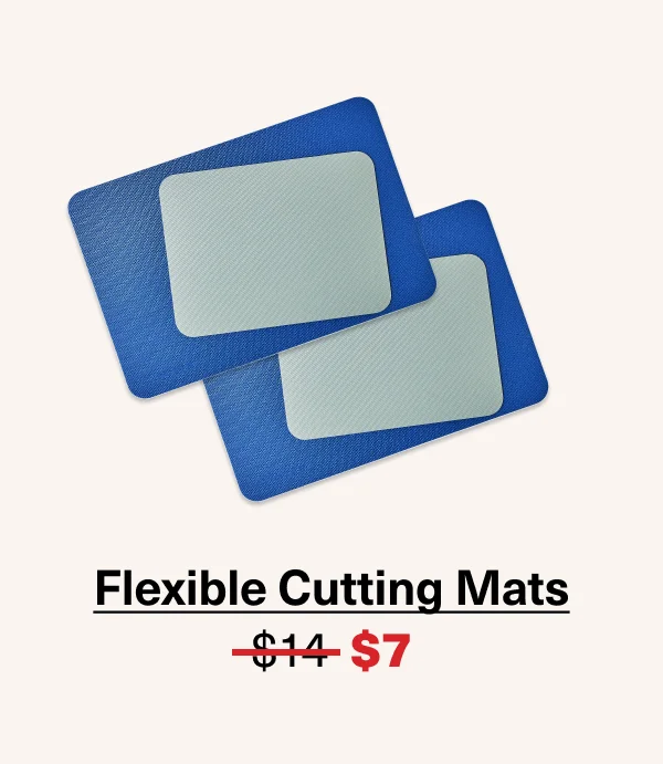 Flexible Cutting Mats were $14 NOW $7