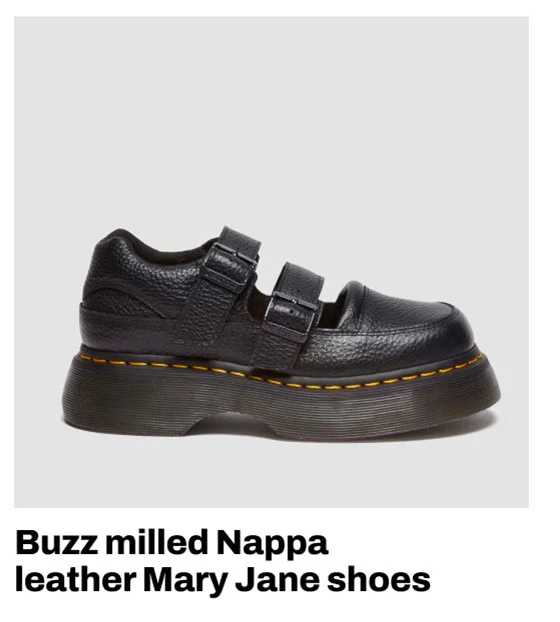 uzz milled Nappa leather Mary Jane shoes