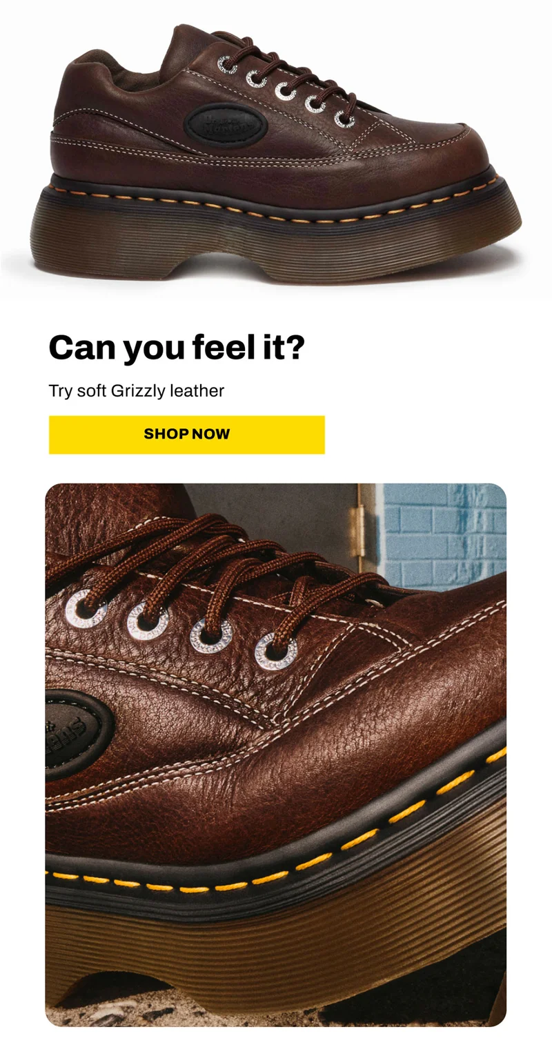 Buzz 5-eye Grizzly leather shoes
