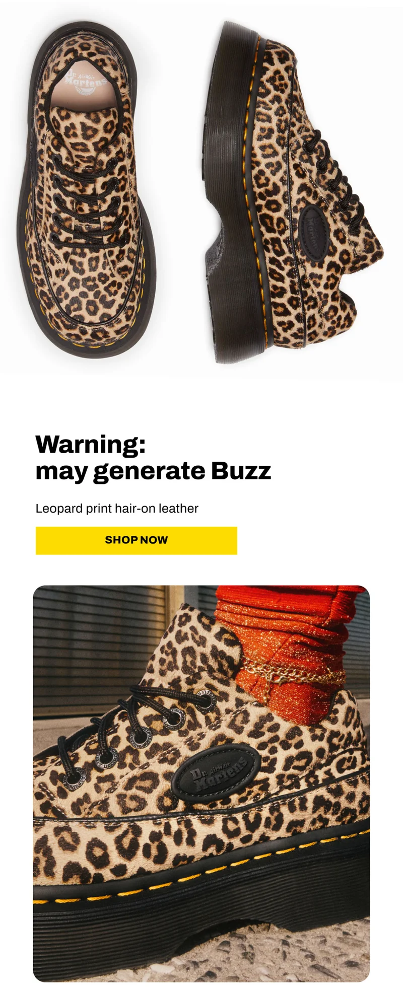 Buzz 5-eye leopard shoes