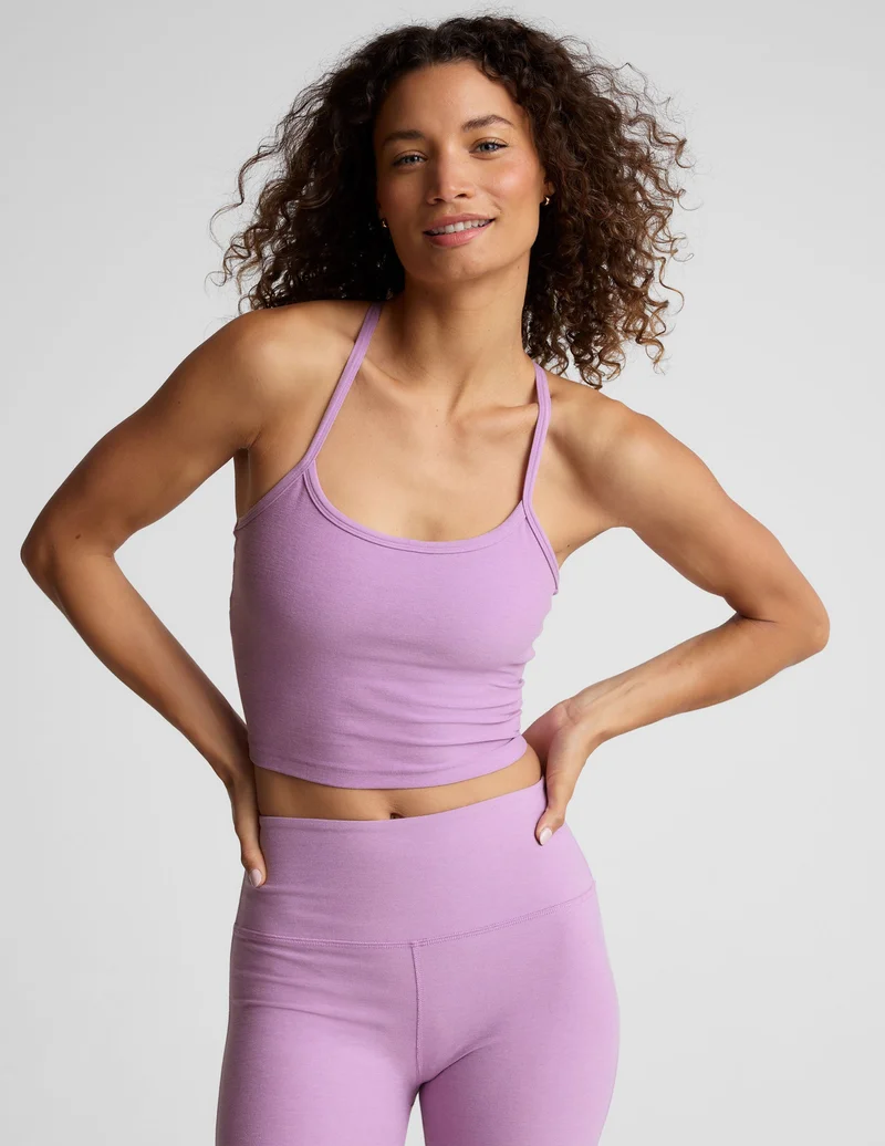 Image of Spacedye Slim Racerback Cropped Tank