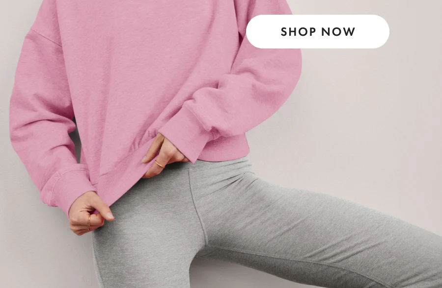 LuxeFleece Crewneck Sweatshirt in Pink Haze