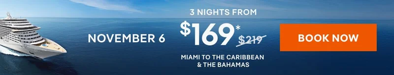 November 6 – 3 Nights from Miami to the Caribbean & The Bahamas – Click to & Book Now