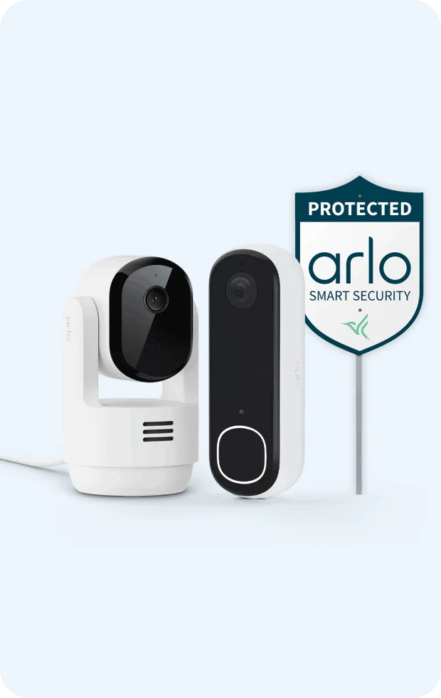 Arlo Arlo Video Doorbell + Pan-Tilt Indoor Security Kit Bundle.