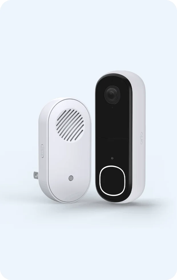 Arlo 2K Video Doorbell and Chime Bundle.