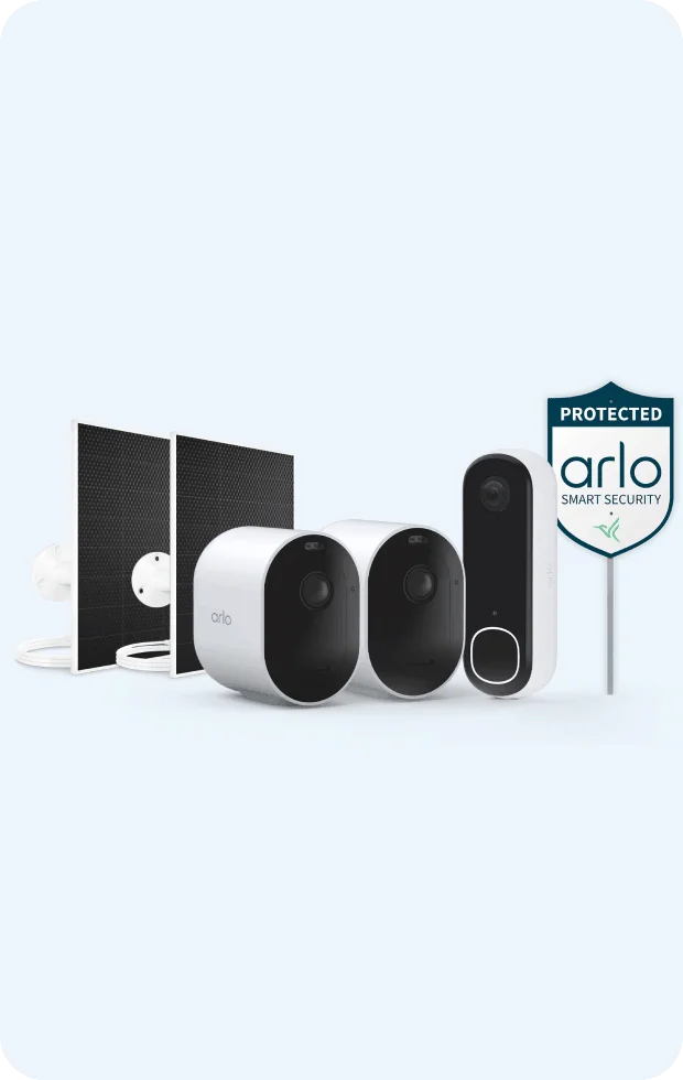 Arlo Arlo Video Doorbell + Pro 6th Gen + Solar Panel Bundle.