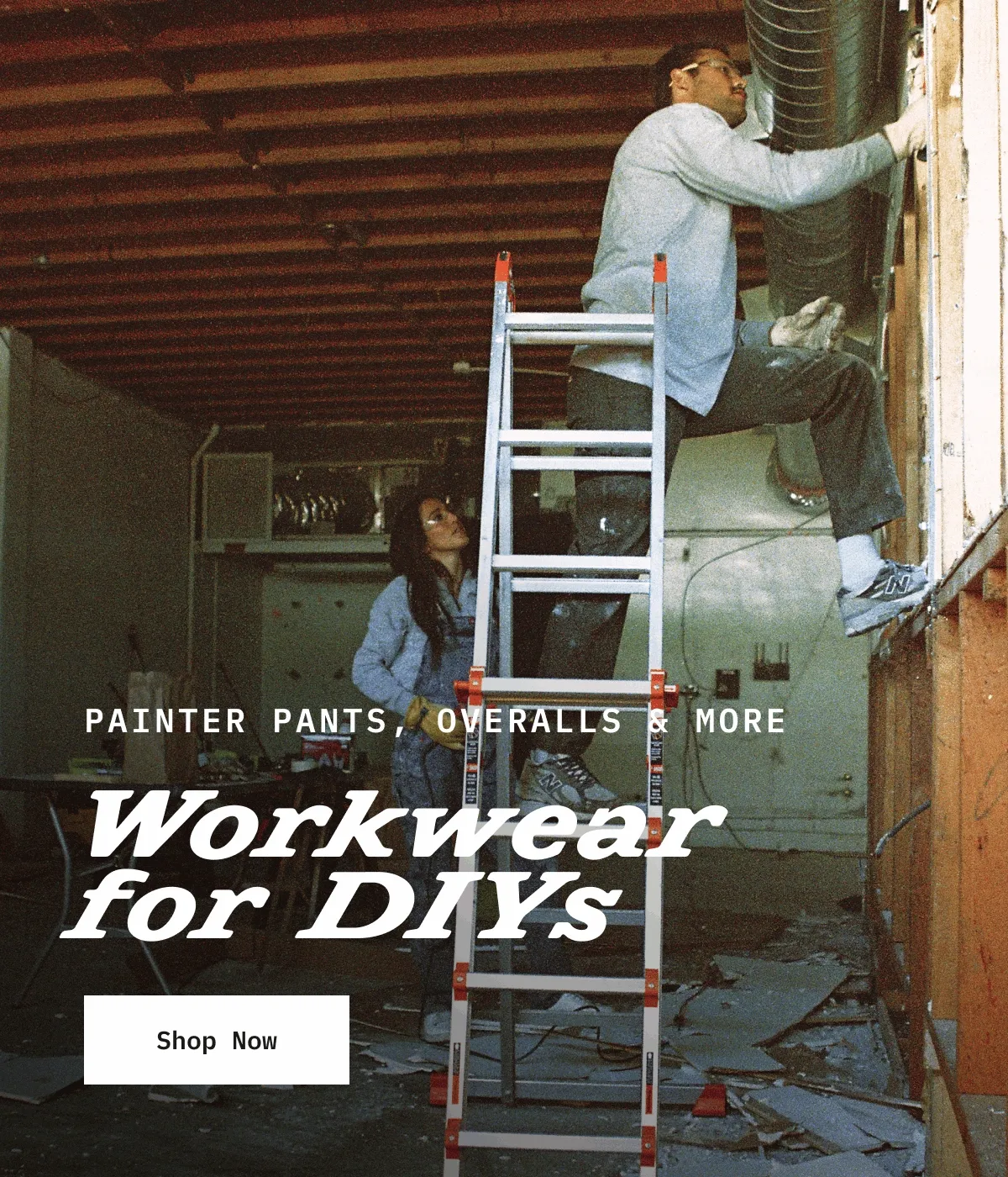 PAINTER PANTS, OVERALLS & MORE. Workwear for DIYs. Shop Now