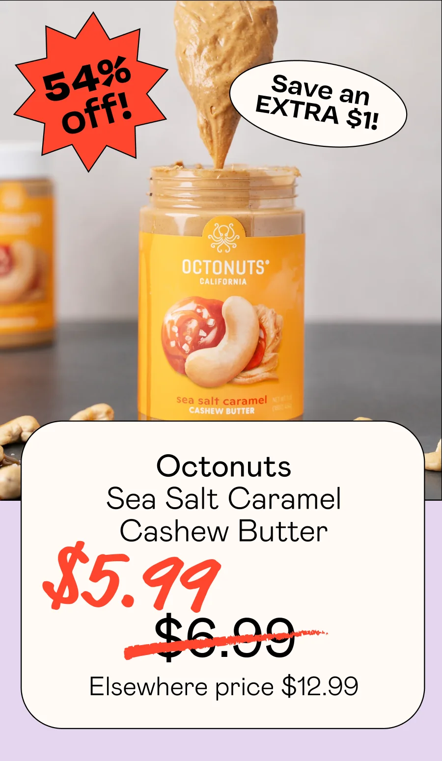 Sea Salt Caramel Cashew Butter