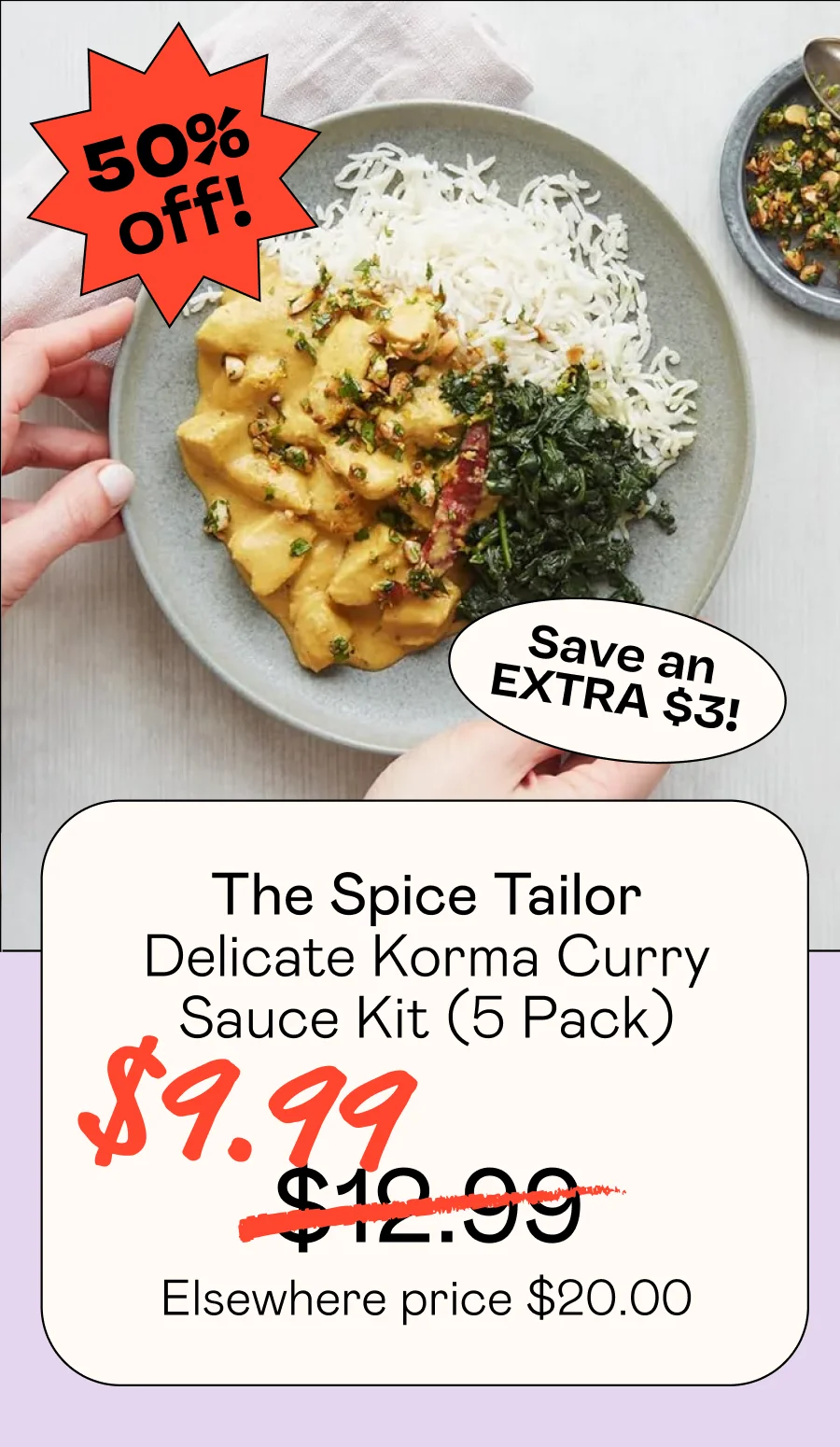 Delicate Korma Curry Sauce Kit (5 Pack)