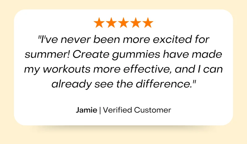 Create gummies are now available in 4 delicious flavors!
