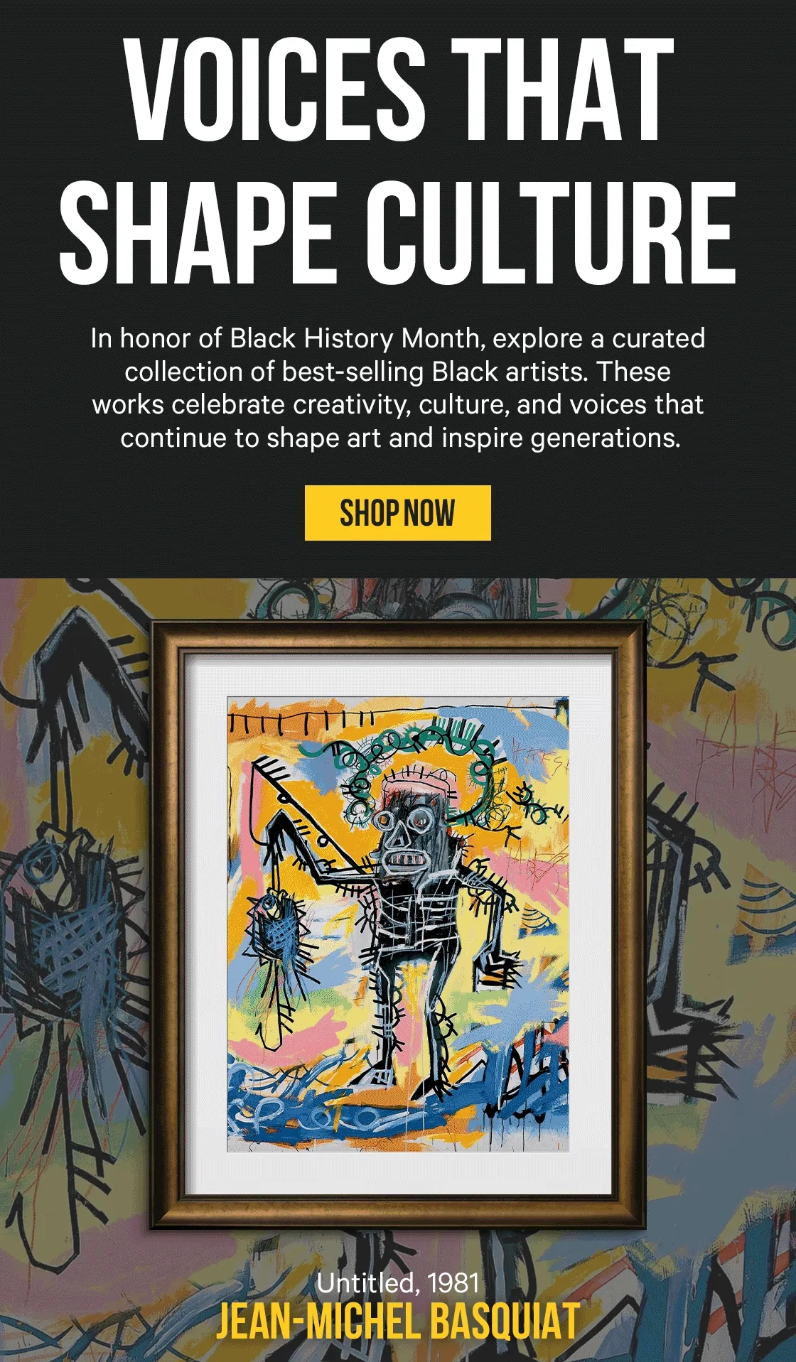 Voices That Shape Culture: In honor of Black History Month, explore a curated collection of best-selling Black artists. These works celebrate creativity, culture, and voices that continue to shape art and inspire generations.