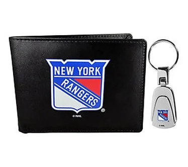 Siskiyou Sports NHL Bi-fold Wallet & Steel Key Chain