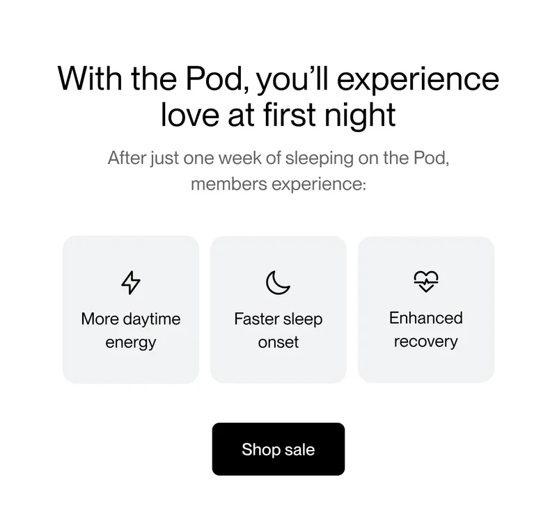 With the Pod, you’ll experience love at first night