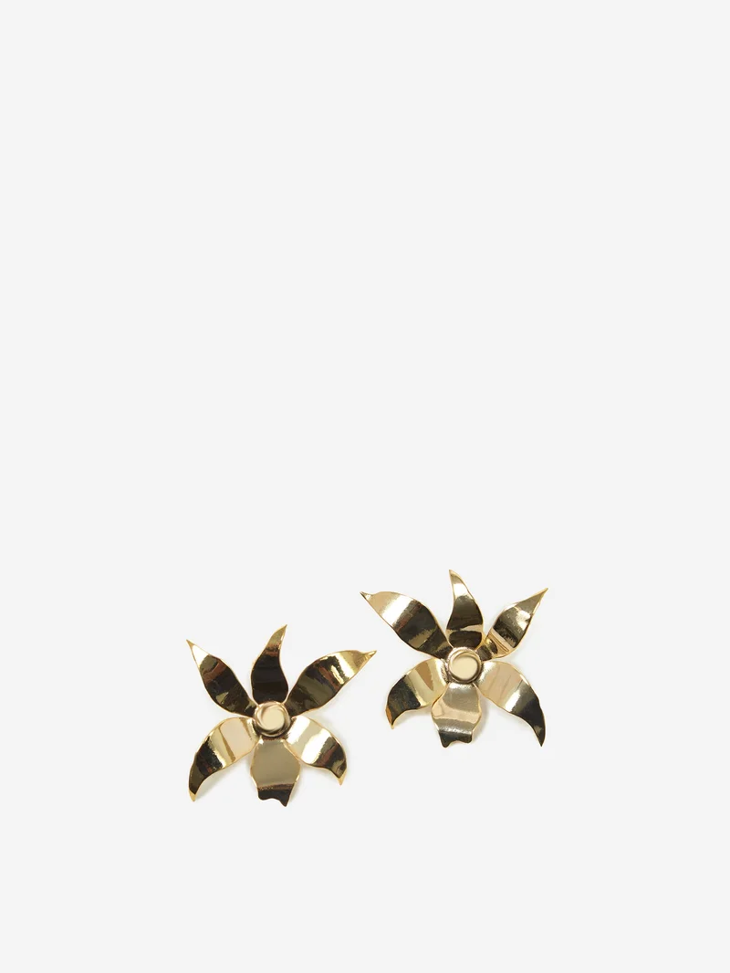 Image of Eyland Small Estelle Flower Earrings - Gold