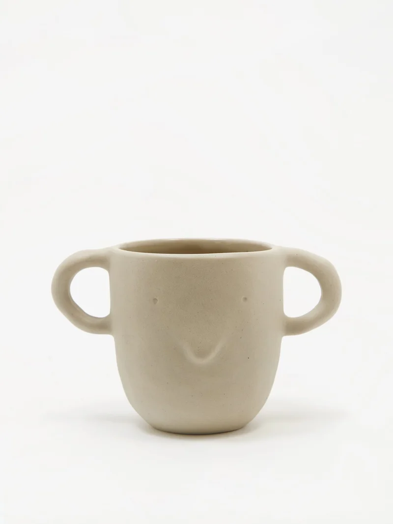 Image of ferm LIVING Mus Plant Pot Large - Sand