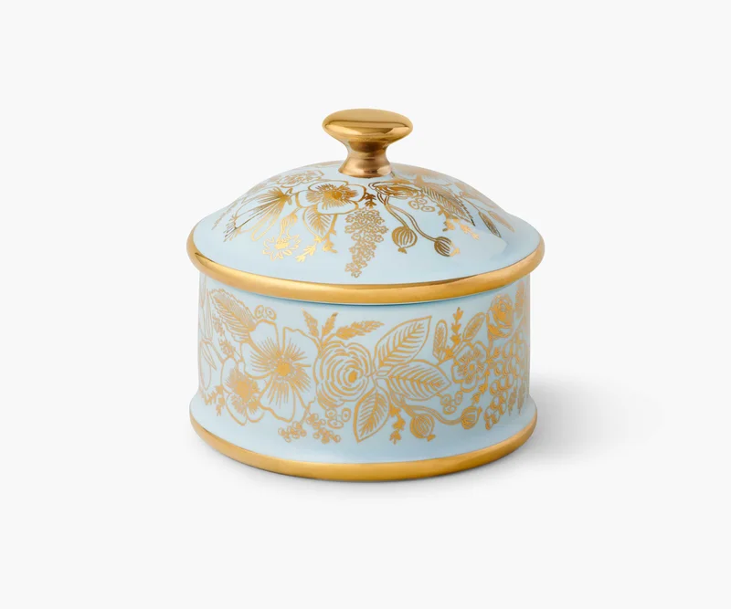 Image of Round Porcelain Box - Colette