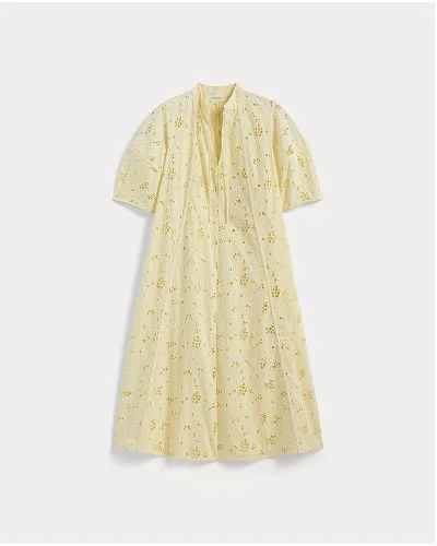 [Image]The Eyelet Maxi Dress | Light Yellow
