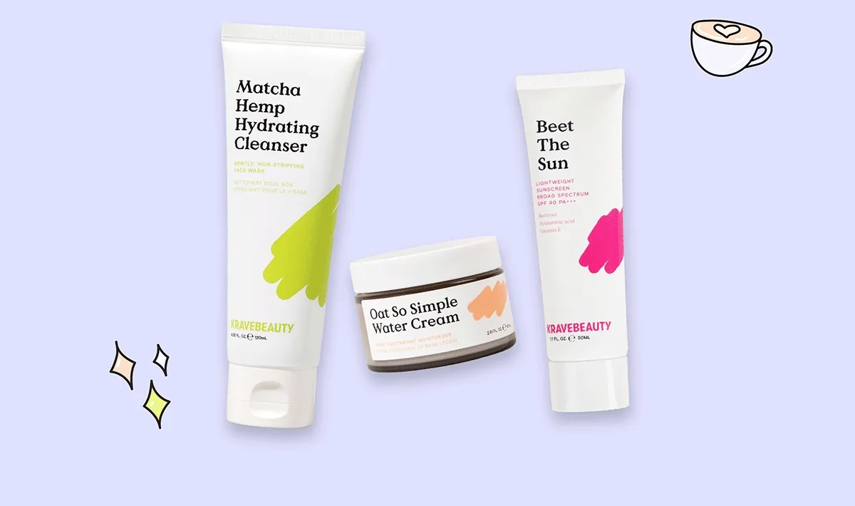 Krave-Core Bundle - Matcha Hemp Hydrating, Oat So Simple Water Cream, and Beet The Sun