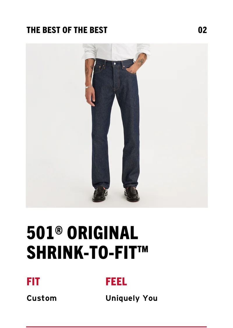 SHOP 501 ORIGINAL SHRINK-TO-FIT