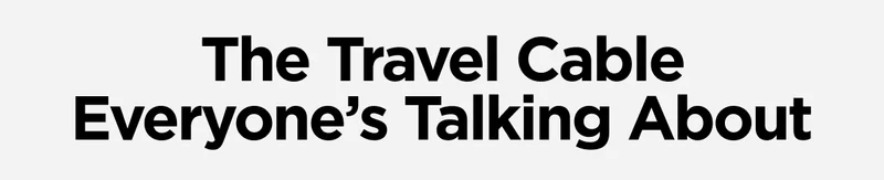 The Travel Cable Everyone's Talking About. At Nomad, we're all about streamlining your carry, especially when you're on the go. With two USB-C ends and a built in Apple Watch Fast Charger, Universal Cable keeps your essentials powered with just one cable. Don't just take our word for it-see what other Nomads are saying. Shop Now.