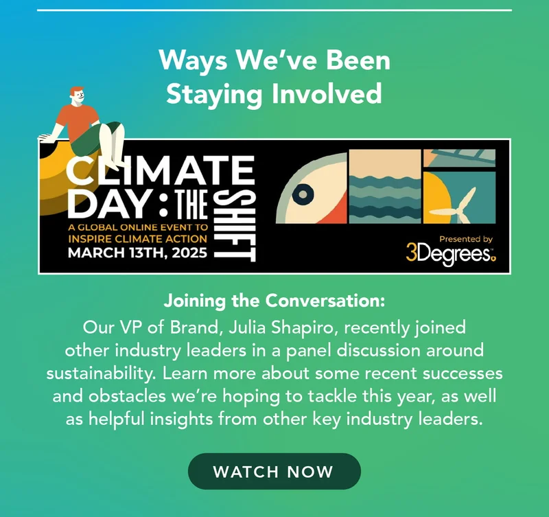 Watch our VP of Brand discuss sustainability with other industry leaders