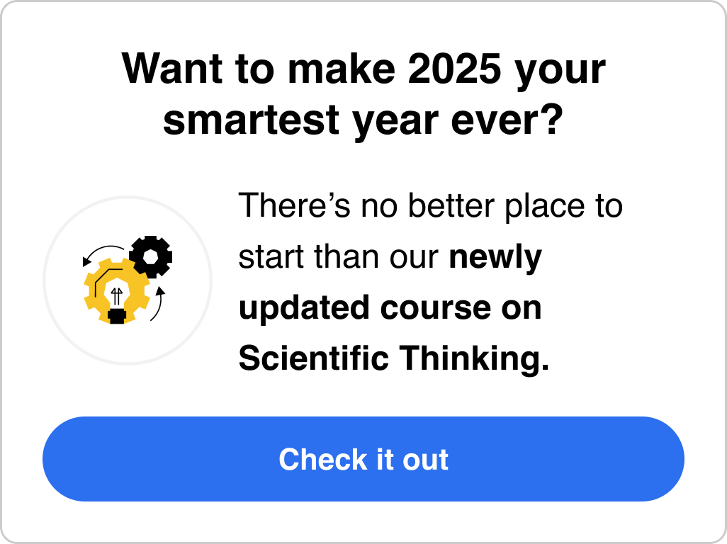Check out our newly updated course on Scientific Thinking