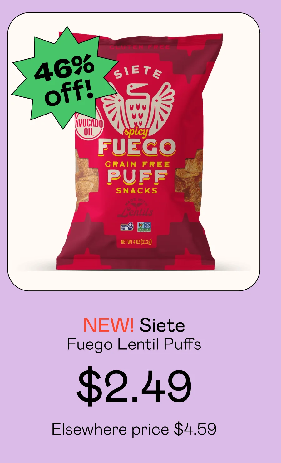Fuego Lentil Puffs