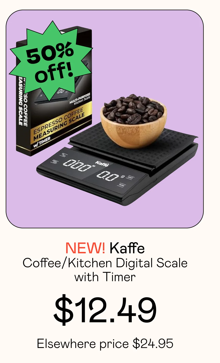 Coffee/Kitchen Digital Scale w/ Timer