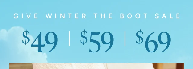 Give Winter The Boot Sale - Image