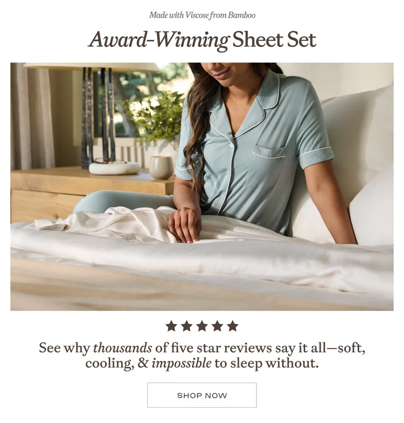 Shop The Award Winning Sheet Set