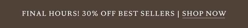 30% Off Best Sellers with code discount code
