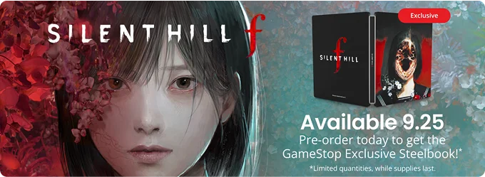 Silent Hill F | Available 9.25 | Pre-order today to get the GameStop Exclusive Steelbook!* | *limited quantities, while supplies last.