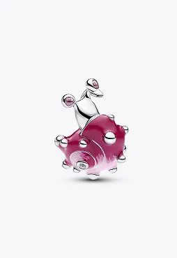 Pink Snail Charm