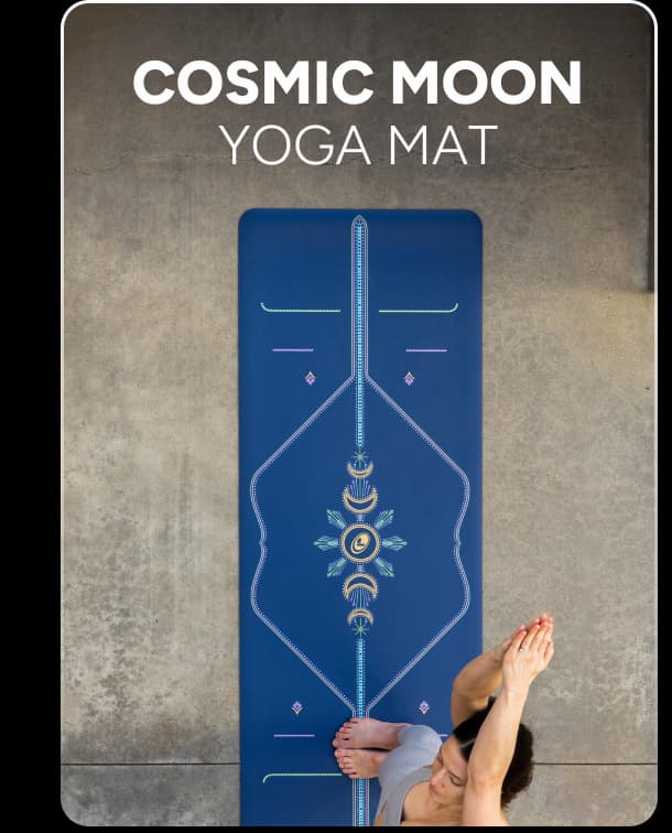 Cosmic Moon Yoga Mat