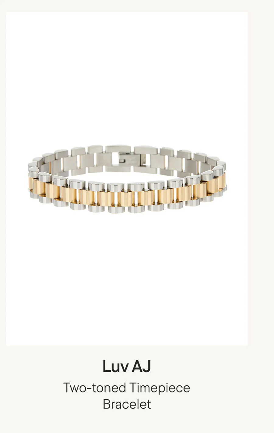 Two-toned Timepiece Bracelet