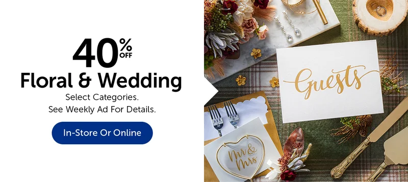 40% Off Floral & Wedding