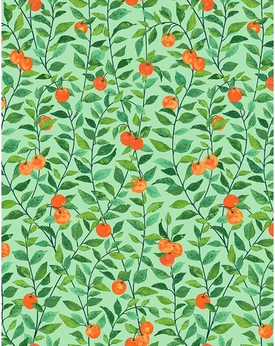 Orange Crush Peel + Stick Wallpaper - Green