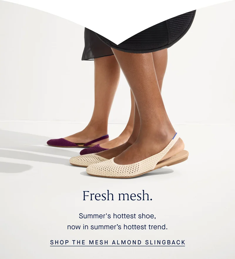 Fresh mesh. Summer's hottest shoe, now in summerโs hottest trend. SHOP THE MESH ALMOND SLINGBACK Fresh mesh. Summer's hottest shoe, now in summerโs hottest trend. SHOP THE MESH ALMOND SLINGBACK