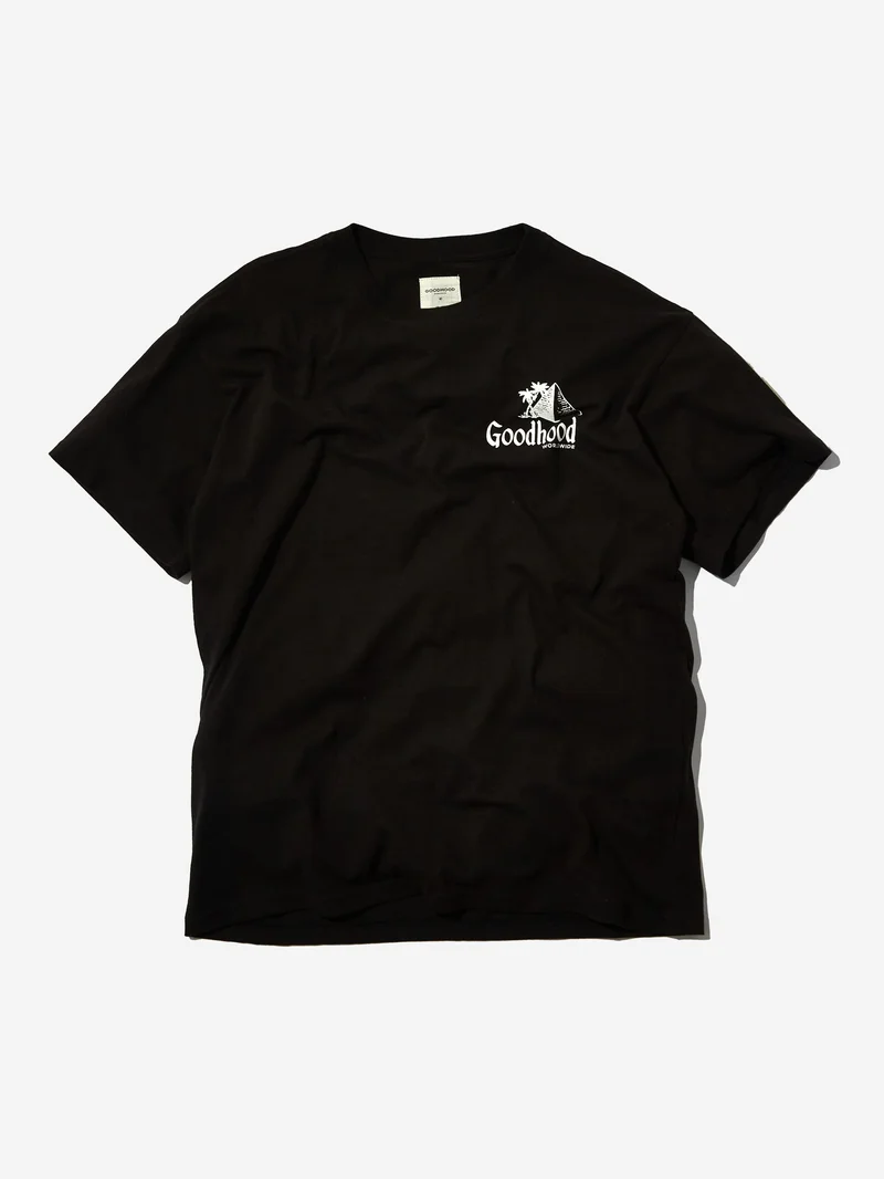 Image of Goodhood Worldwide Pyramid T-Shirt - Black