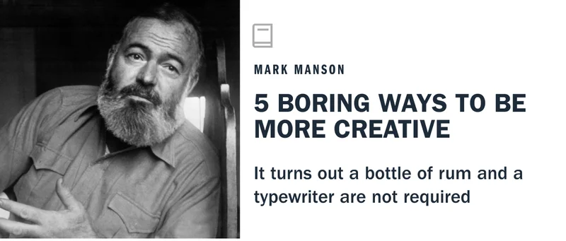 way to be more creative