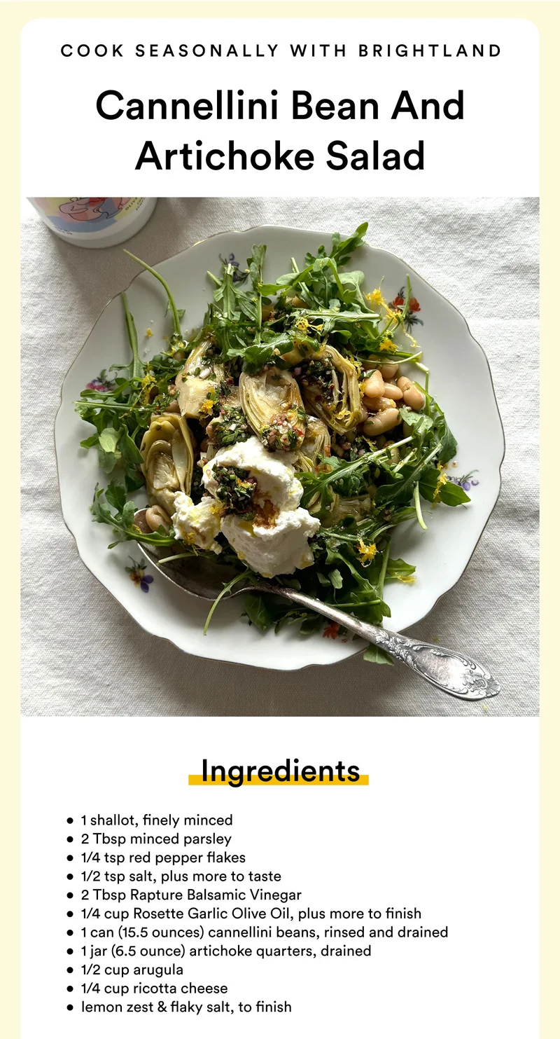 Cannellini Bean and Artichoke Salad