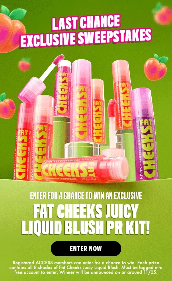Enter for a chance to win an exclusive Fat Cheeks Juicy Liquid Blush PR Kit!