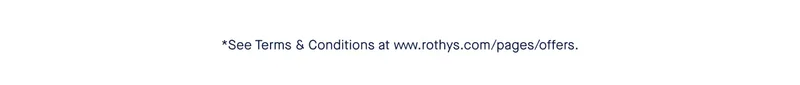 *See Terms & Conditions at www.rothys.com/pages/offers