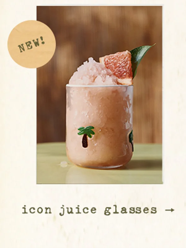 new! icon juice glasses
